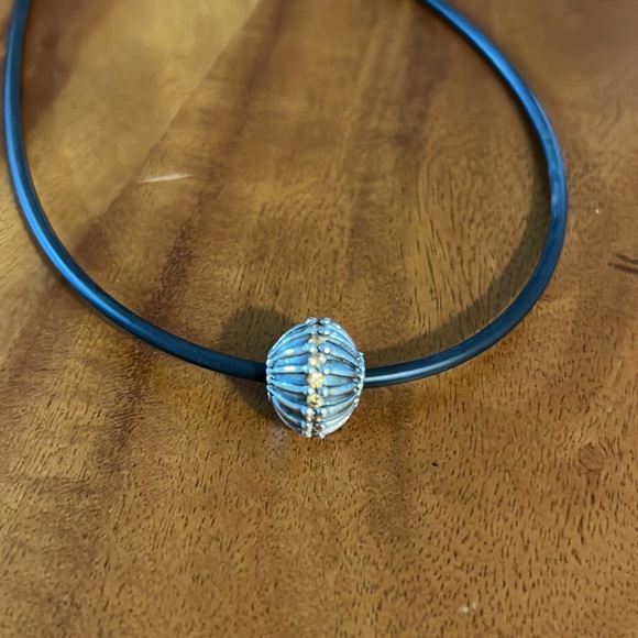 Pandora Oversized Charm with Citrine Crystals- Retired - Picture 2 of 3